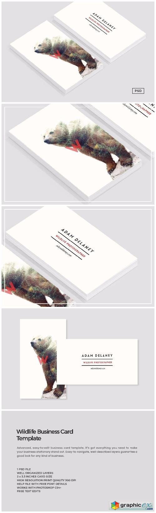 Wildlife Business Card Template