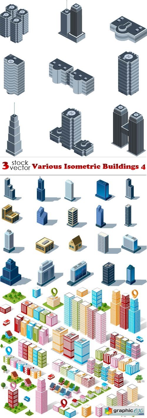 Various Isometric Buildings 4
