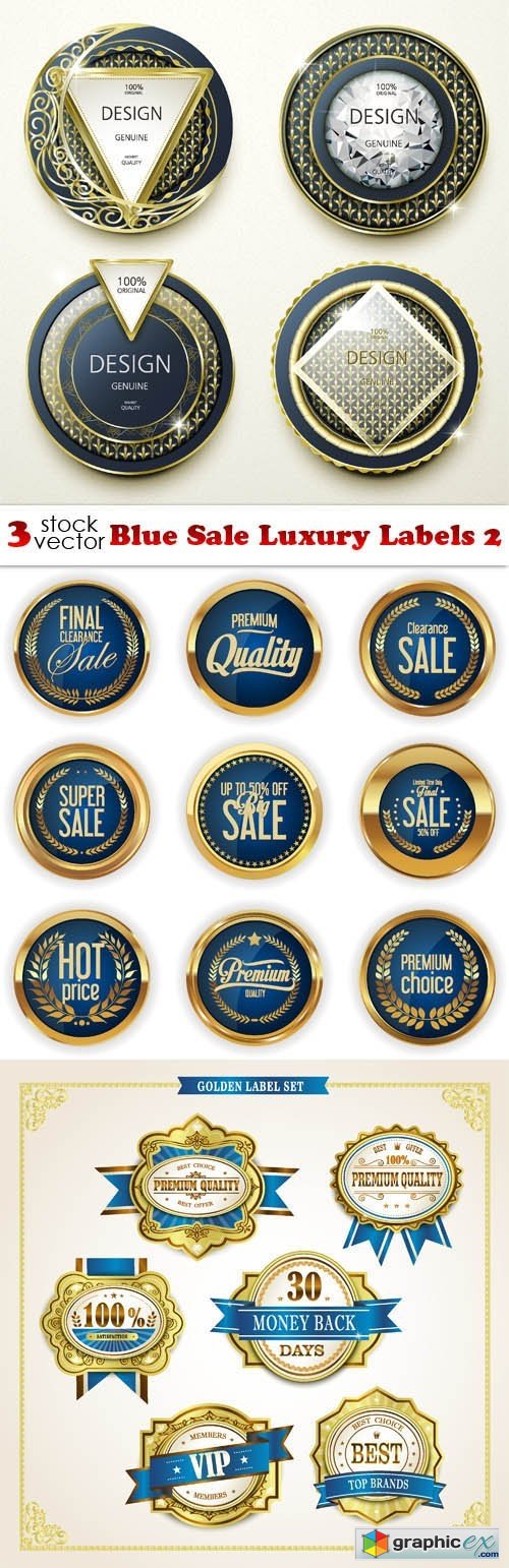Blue Sale Luxury Labels 2