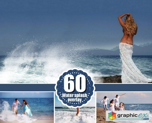 60 type of water photo Overlays, png
