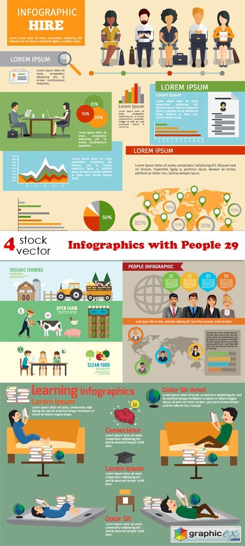 Infographics with People 29