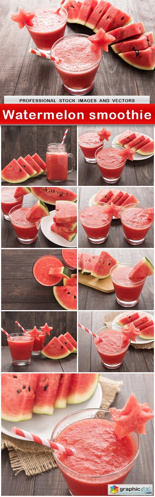 Watermelon smoothie - 10 UHQ JPEG