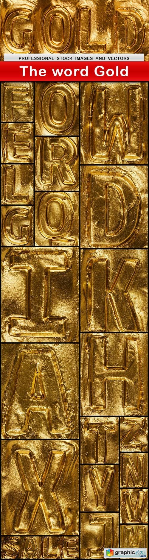 The word Gold - 23 UHQ JPEG
