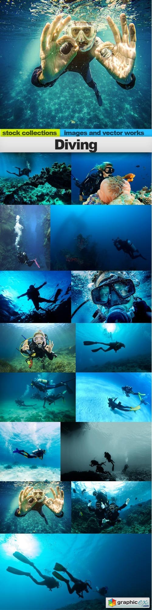 Diving, 15 x UHQ JPEG