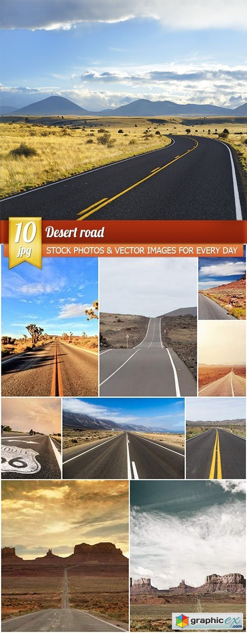 Desert road, 10 x UHQ JPEG