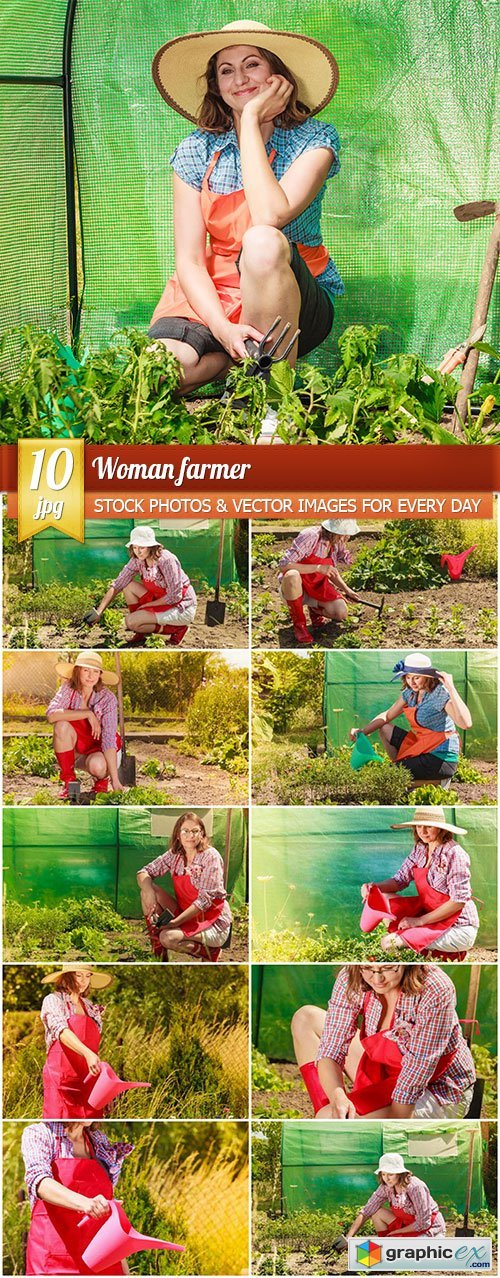 Woman farmer, 10 x UHQ JPEG