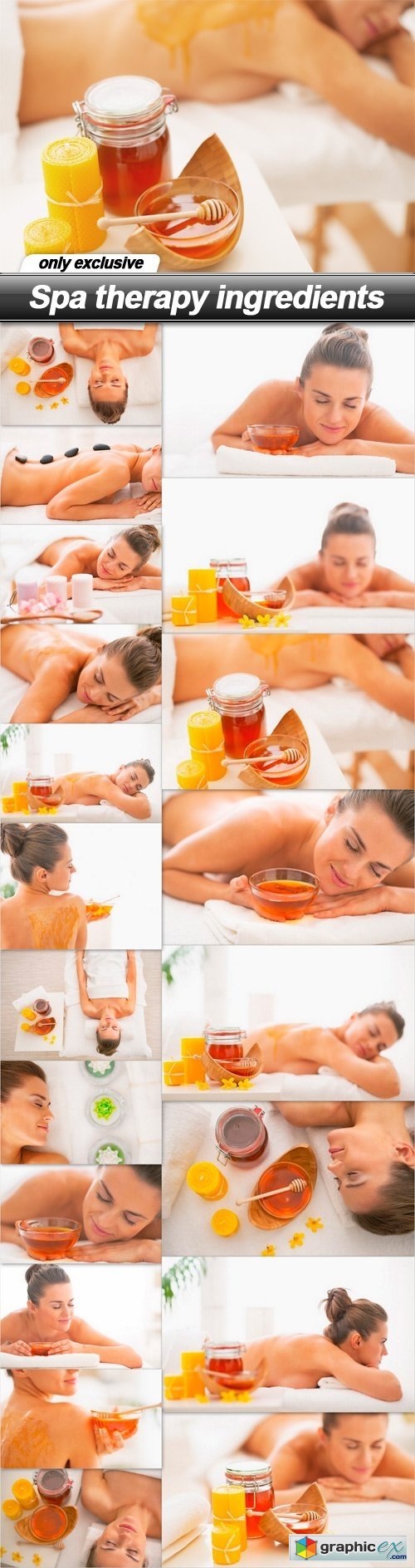 Spa therapy ingredients - 20 UHQ JPEG