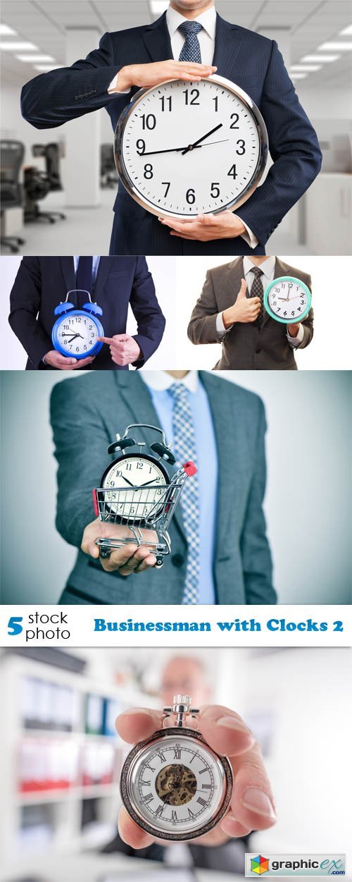 Photos - Businessman with Clocks 2
