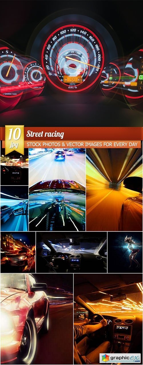 Street racing, 10 x UHQ JPEG