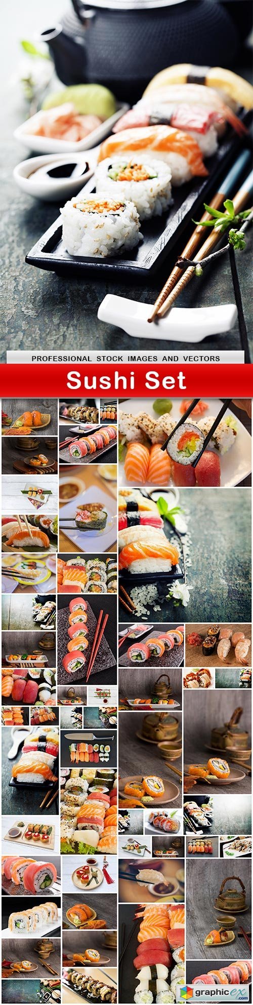 Sushi Set - 53 UHQ JPEG