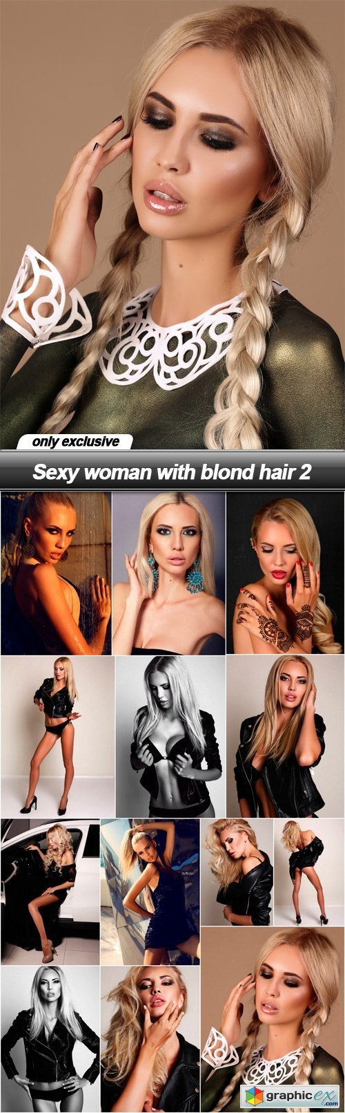 Sexy woman with blond hair 2 - 13 UHQ JPEG