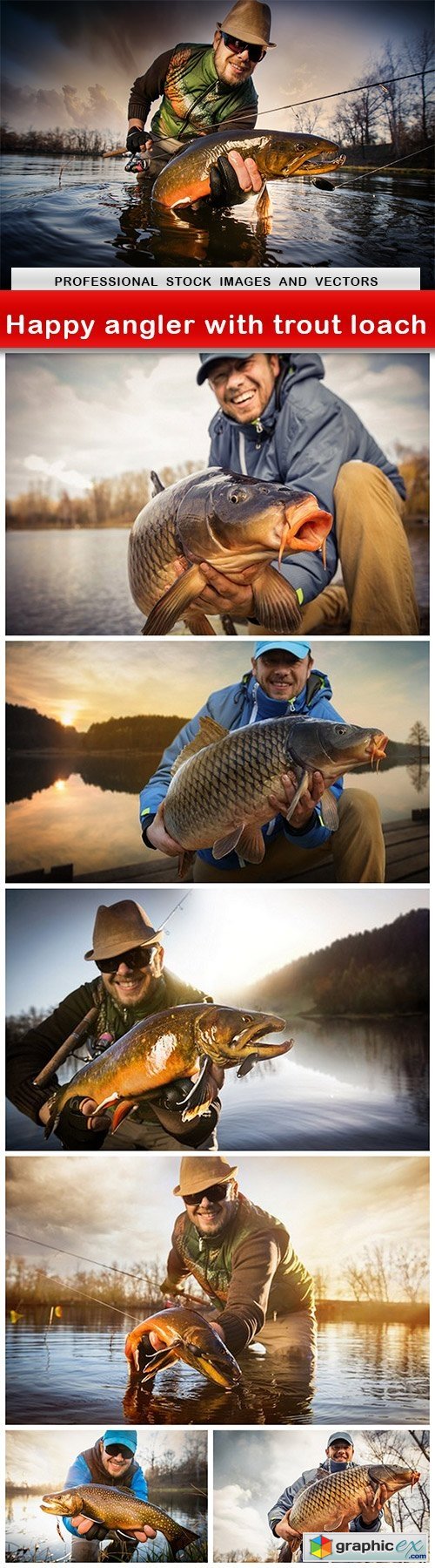 Happy angler with trout loach - 7 UHQ JPEG