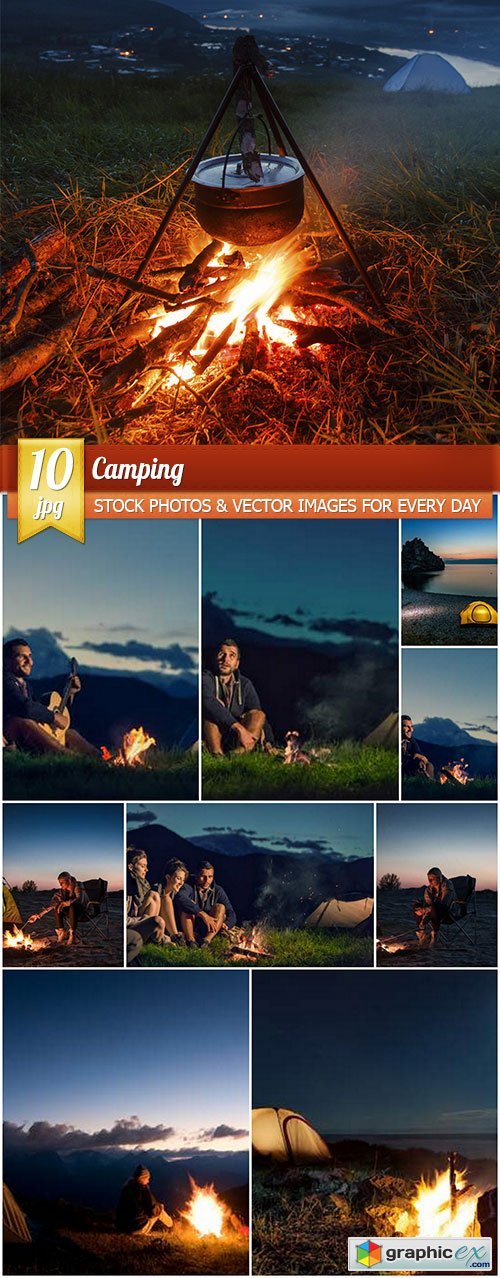 Camping, 10 x UHQ JPEG
