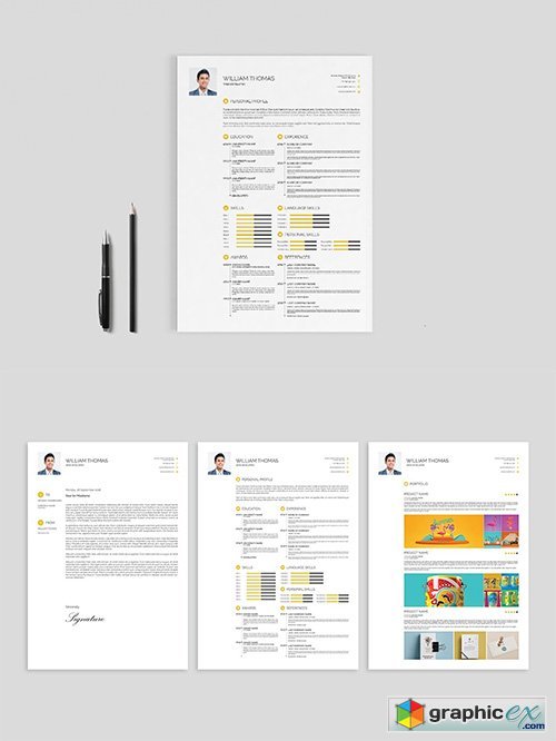 PSD, INDD, INDML, PDF Template - Minimal Resume