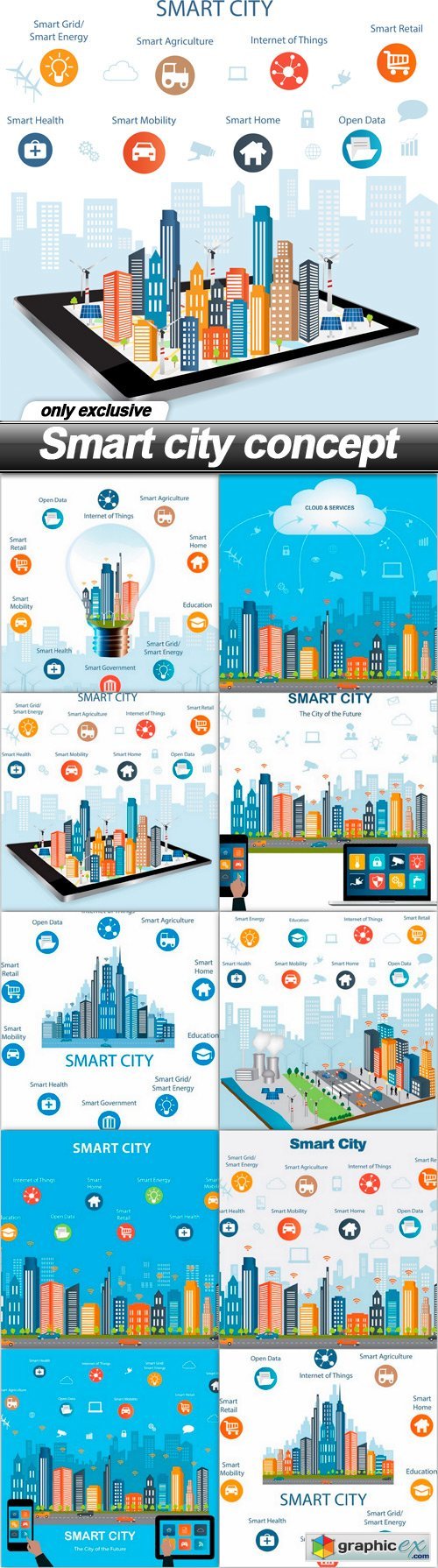 Smart city concept - 10 EPS