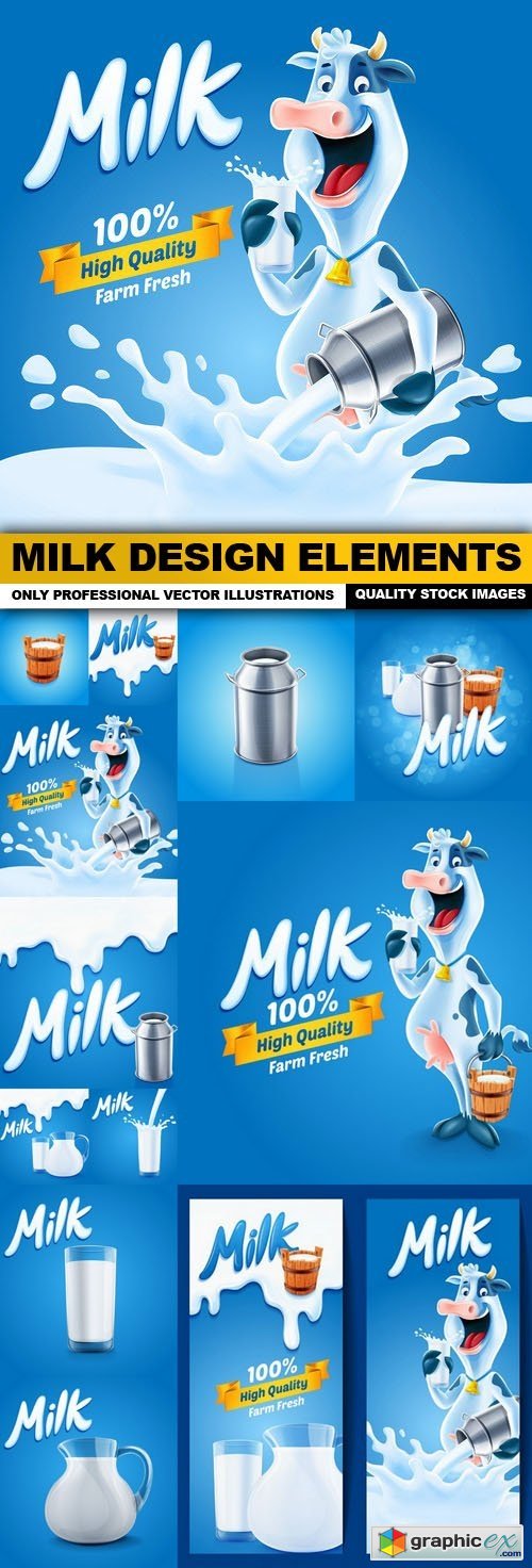 Milk Design Elements