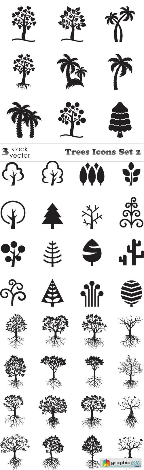 Trees Icons Set 2