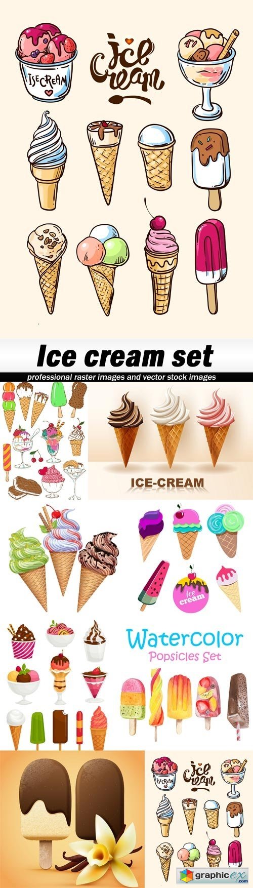 Ice cream set-8xEPS