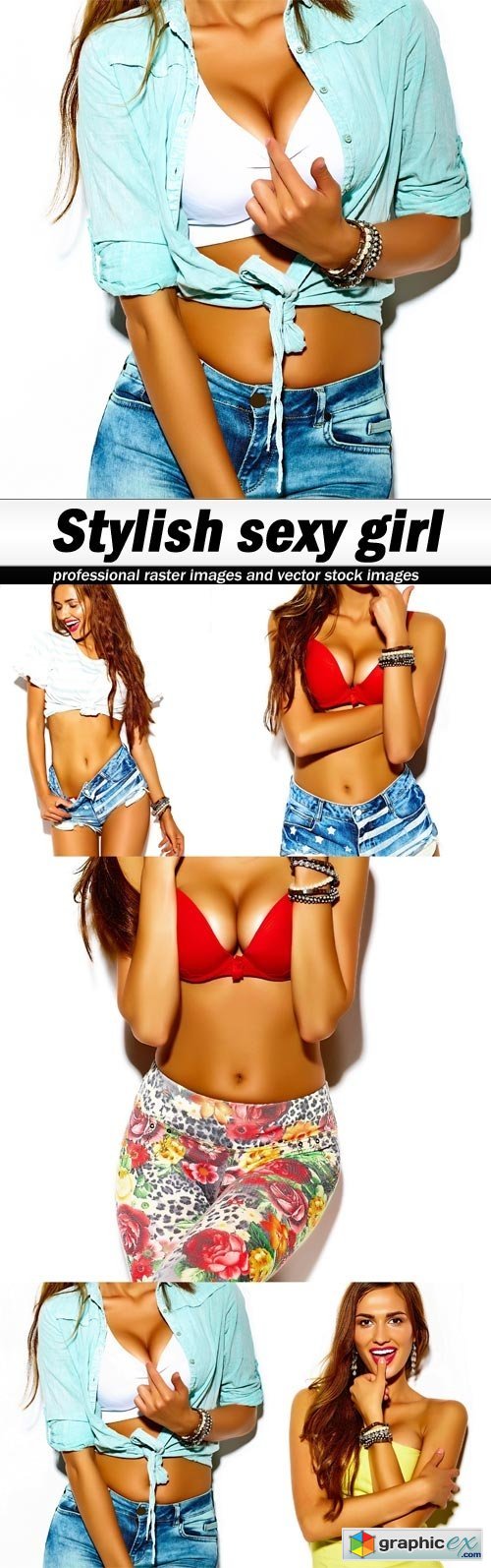 Stylish sexy girl-5xJPEGs