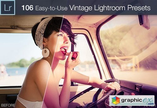 Vintage Lightroom Presets Collection 106 Elegant Presets from 4 Sets