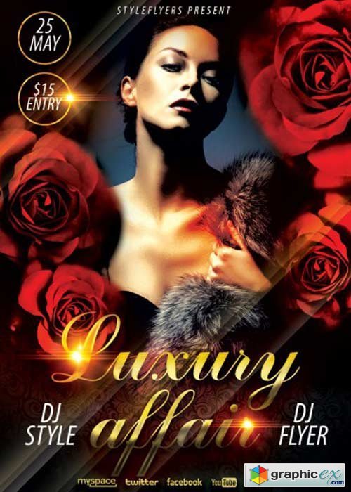 Luxury Affair PSD Flyer Template