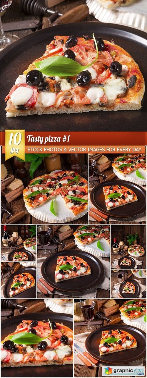 Tasty pizza #1, 10 x UHQ JPEG