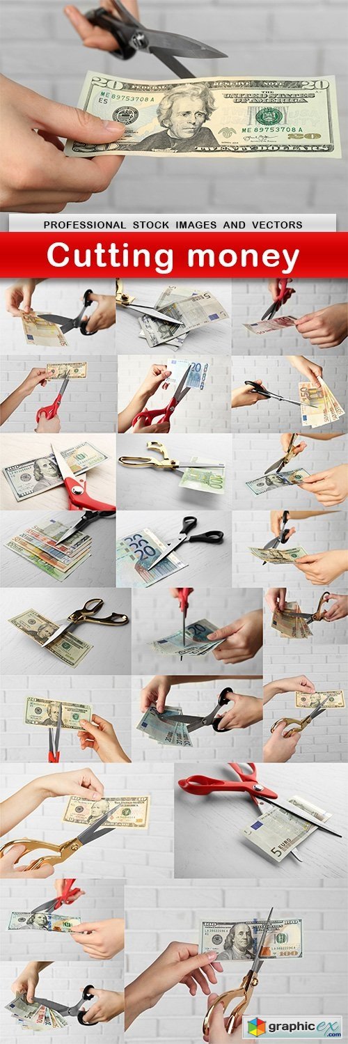 Cutting money - 24 UHQ JPEG