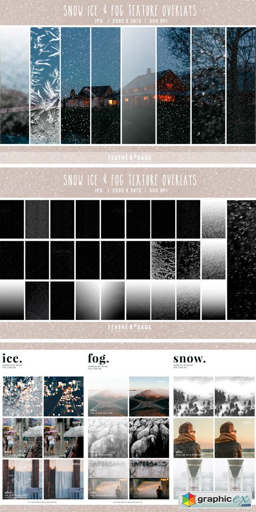 Snow, Fog & Ice Texture Overlays