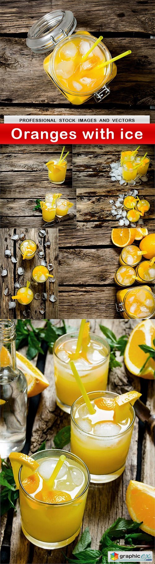 Oranges with ice - 8 UHQ JPEG