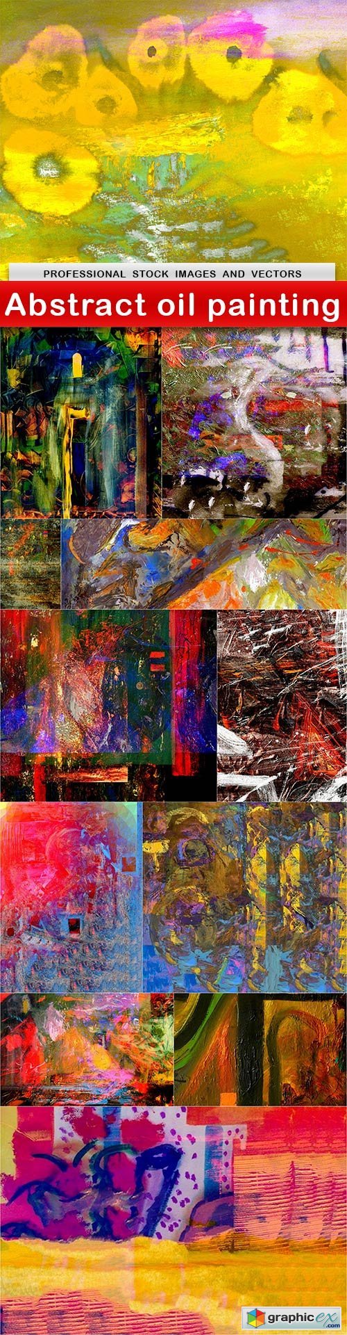 Abstract oil painting - 12 UHQ JPEG