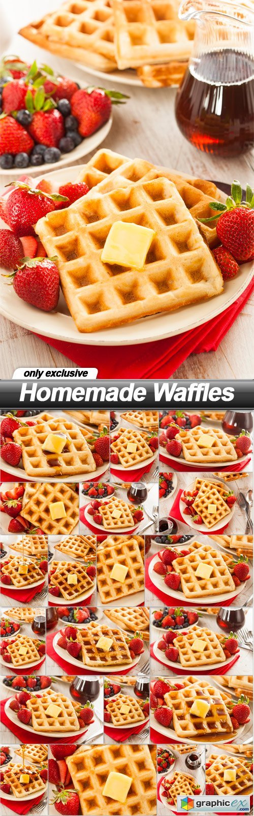 Homemade Waffles - 20 UHQ JPEG