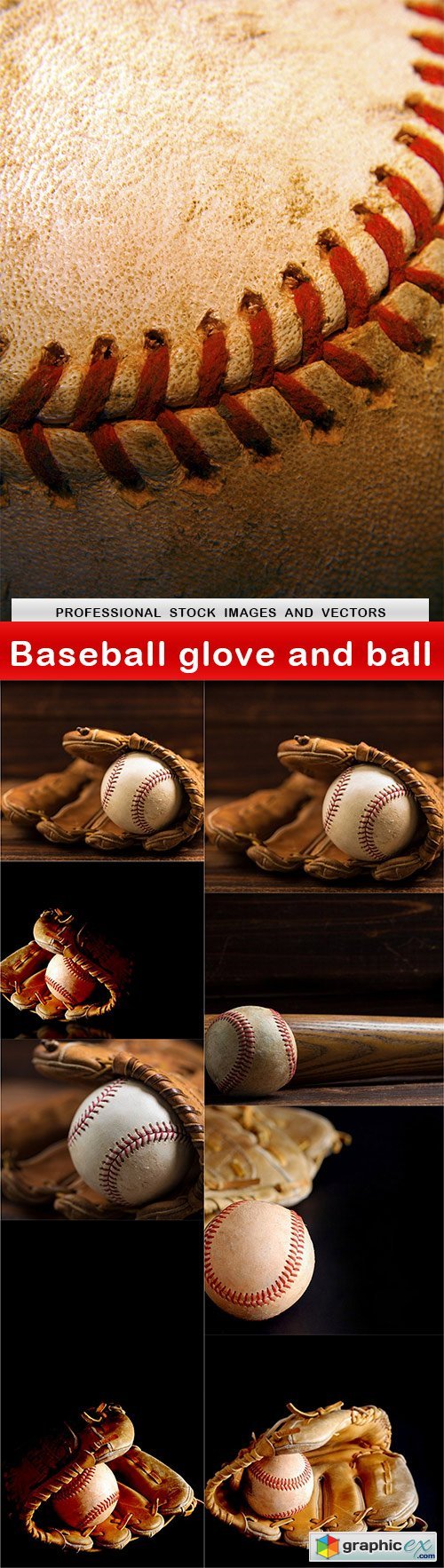Baseball glove and ball - 9 UHQ JPEG