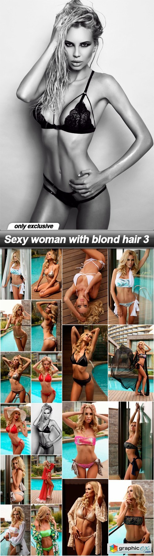 Sexy woman with blond hair 3 - 20 UHQ JPEG
