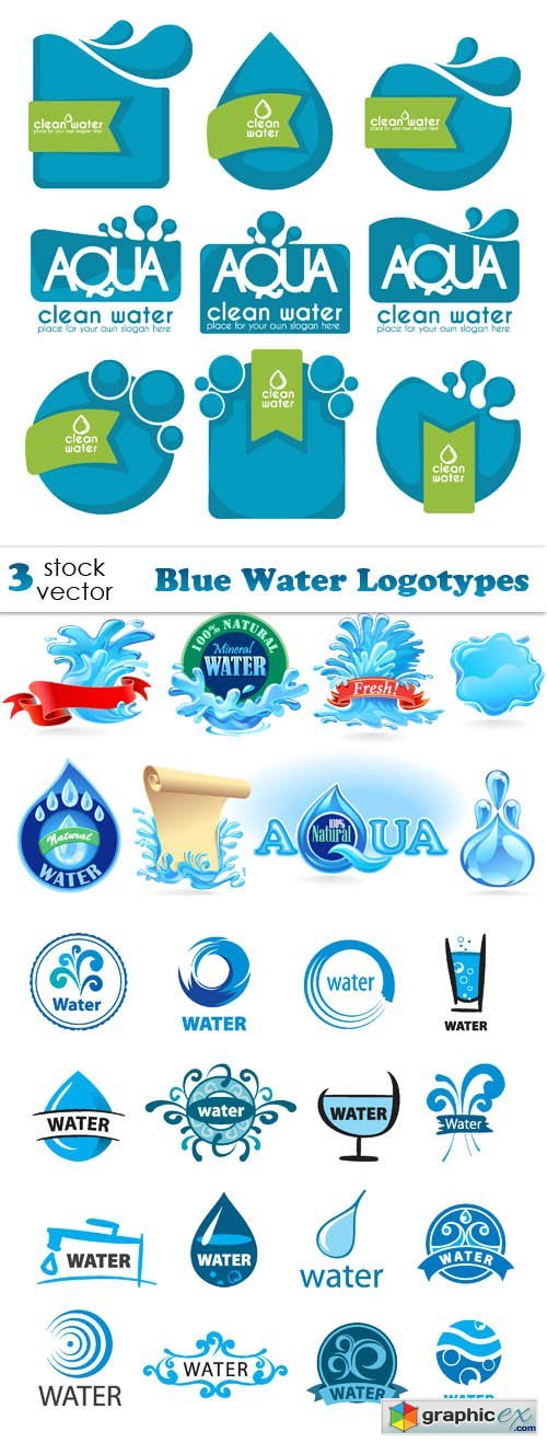 Blue Water Logotypes