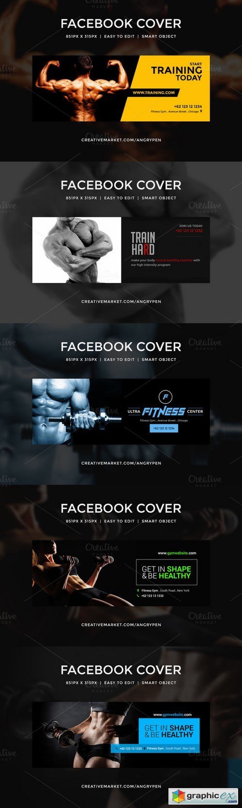 Gym Workout facebook covers