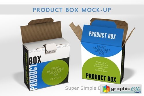 Cardboard Box Mock Up