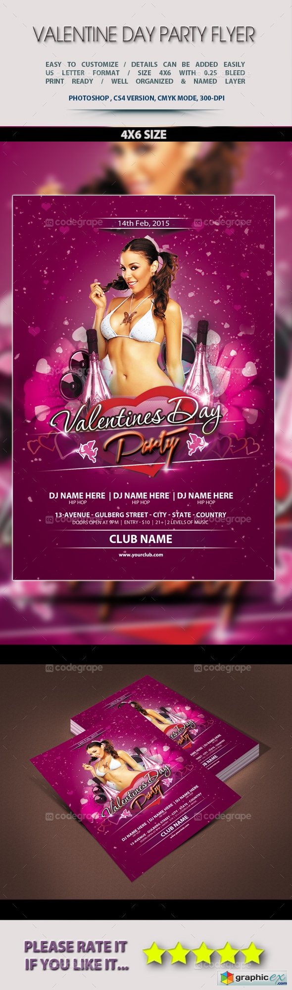 ValentineDay Party Flyer 5238