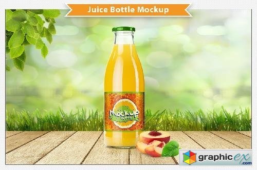 Juice Bottle Mockup 660286
