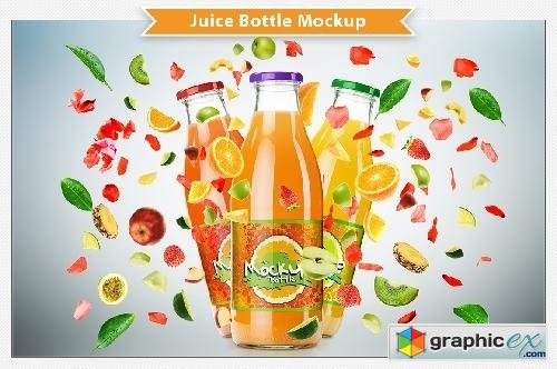 Juice Bottle Mockup 660286