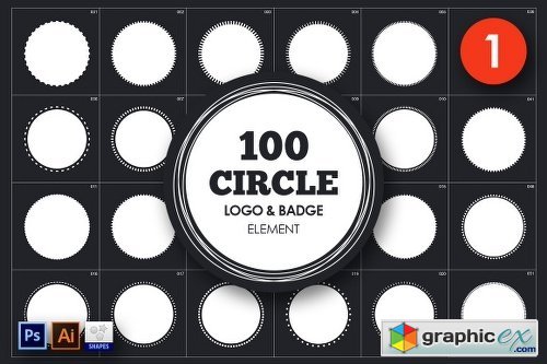 Circle Logo & Badge Element Vol. 1
