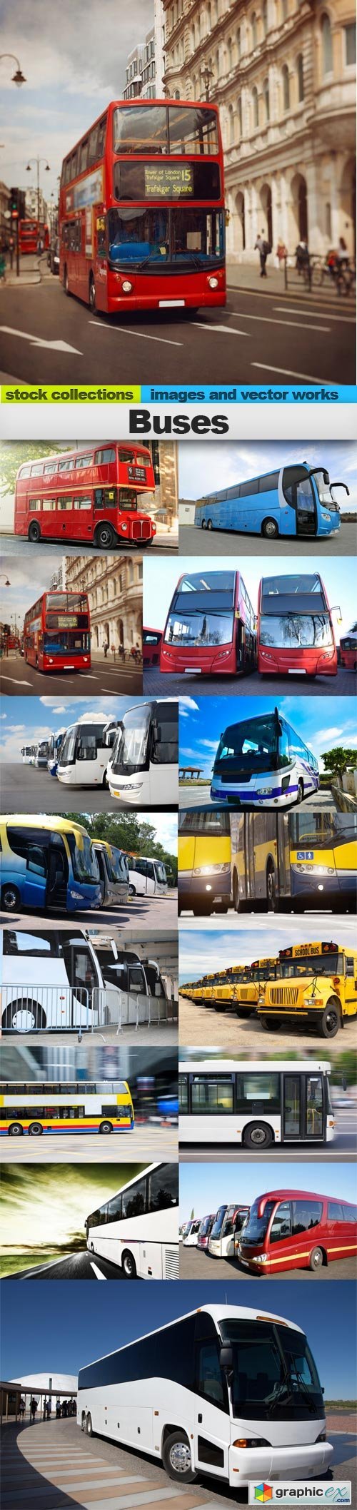 Buses, 15 x UHQ JPEG