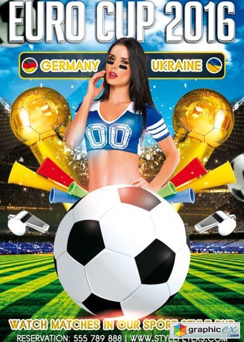 Euro Cup 2016 V2 PSD Flyer Template