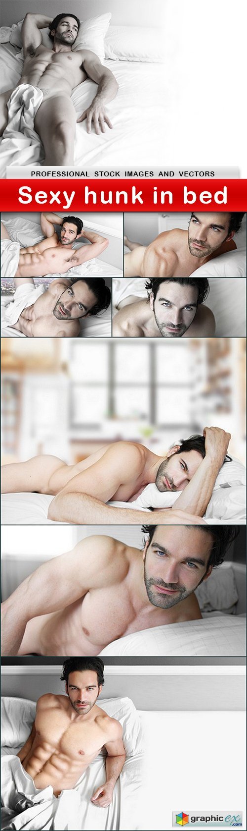 Sexy hunk in bed - 8 UHQ JPEG