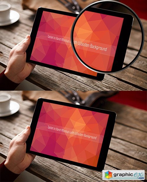 PSD Mock-Up - Tablet in Hand