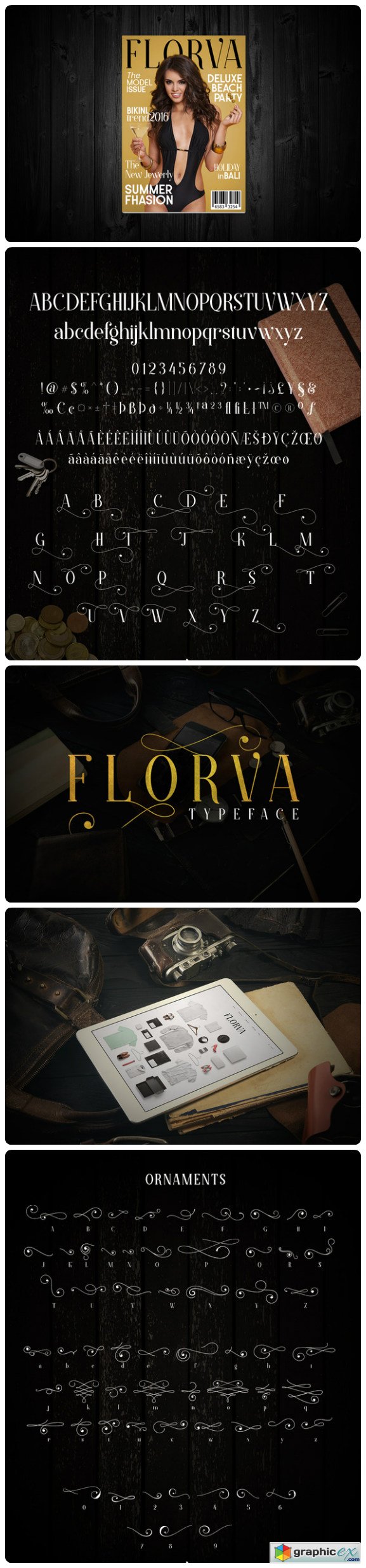 FLORVA Typeface