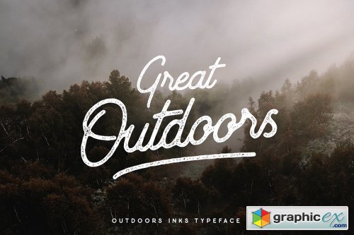 Outdoors Inks Typeface - 4 Styles