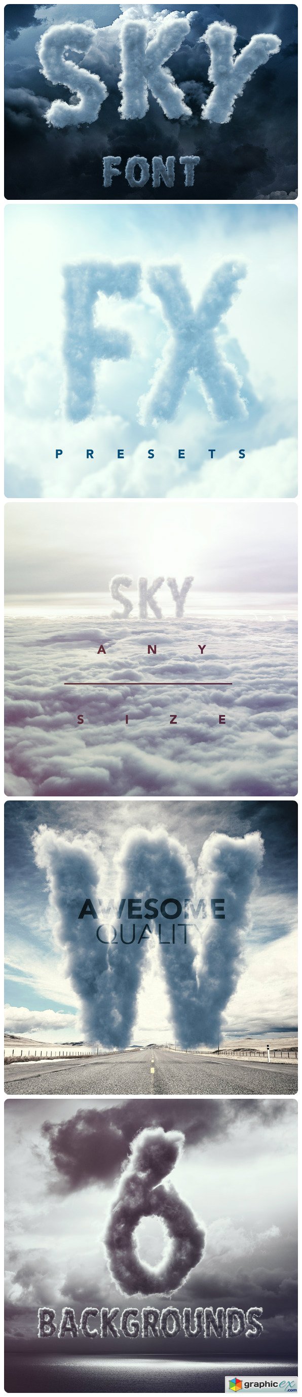 Sky Cloud Font
