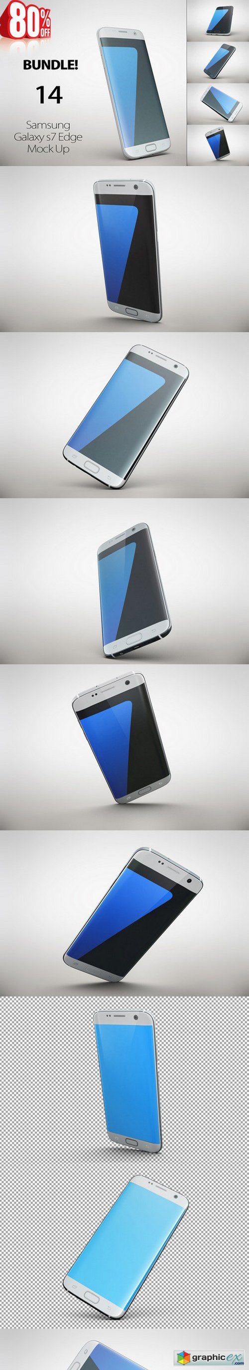 Bundle Samsung Galaxy s7Edge MockUp
