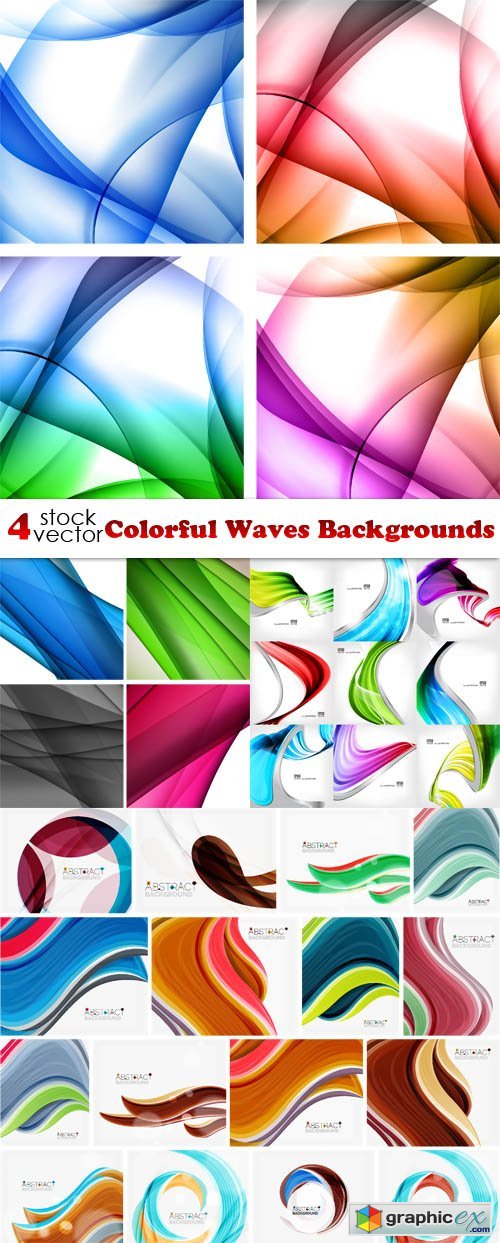 Colorful Waves Backgrounds