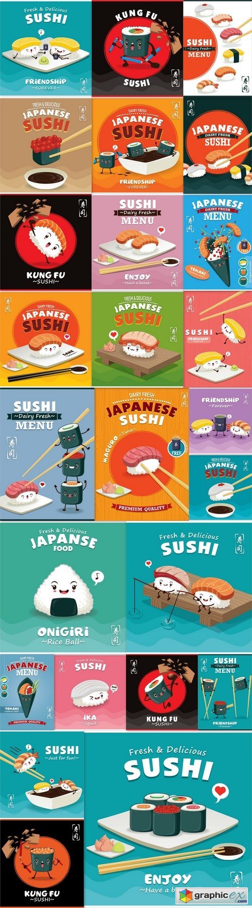 Sushi poster design 2